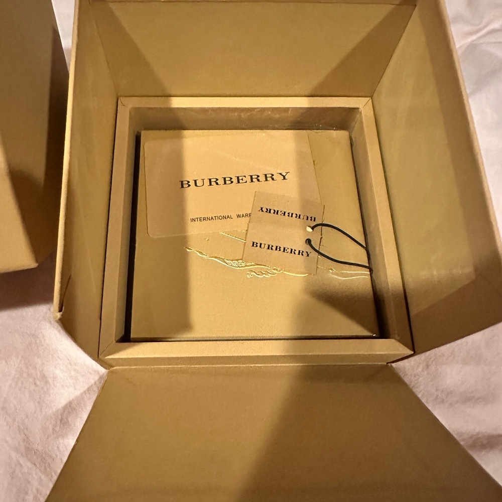 BURBERRY - Two Tone Chronograph Bracelet Watch NWT - Picture 5 of 10